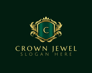 Deluxe Crown Crest logo design