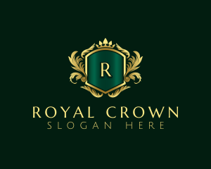 Deluxe Crown Crest logo design