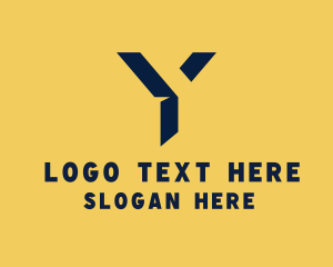 Modern Geometric Business Letter Y logo