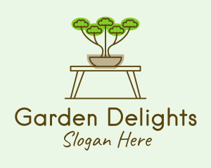 Bonsai Garden Plant logo design