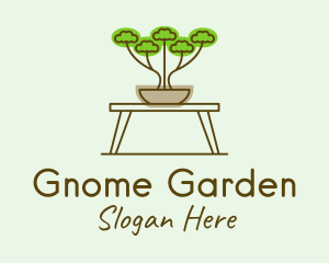 Bonsai Garden Plant logo design