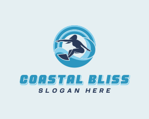Ocean Wave Surfing logo
