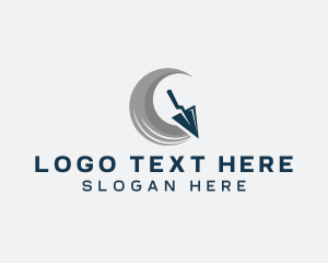 Concrete Plastering Trowel Logo