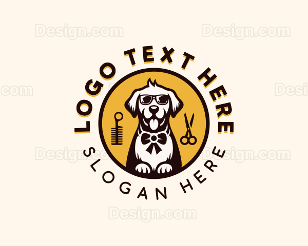 Bowtie Dog Grooming Logo