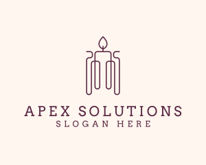 Minimal Candle Wax logo design