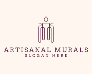 Minimal Candle Wax logo design