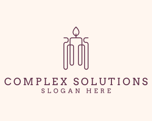 Minimal Candle Wax logo design