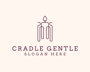 Minimal Candle Wax logo design