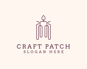 Minimal Candle Wax logo design