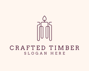 Minimal Candle Wax logo design