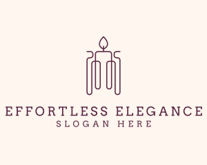 Minimal Candle Wax logo design