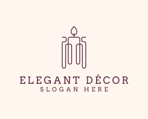 Minimal Candle Wax logo design