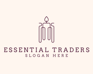 Minimal Candle Wax logo design