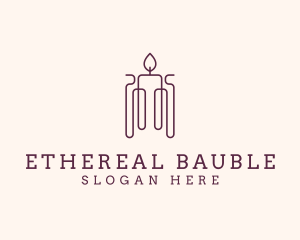 Minimal Candle Wax logo design