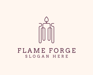 Minimal Candle Wax logo design