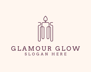 Minimal Candle Wax logo design