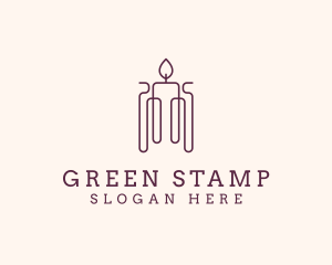 Minimal Candle Wax logo design