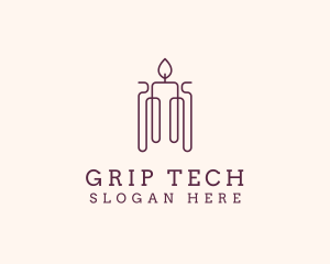 Minimal Candle Wax logo design