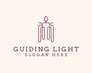 Minimal Candle Wax logo design