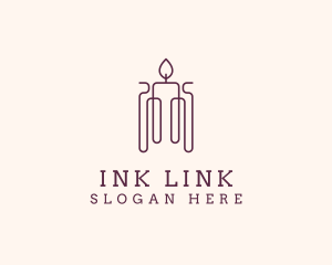 Minimal Candle Wax logo design