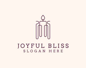 Minimal Candle Wax logo design