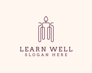 Minimal Candle Wax logo design