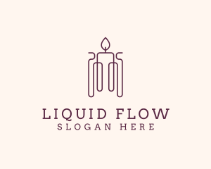 Minimal Candle Wax logo design