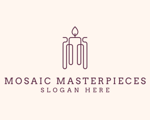 Minimal Candle Wax logo design