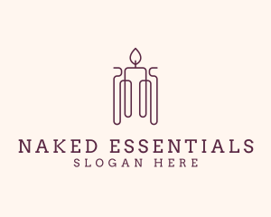 Minimal Candle Wax logo design