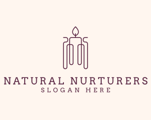 Minimal Candle Wax logo design