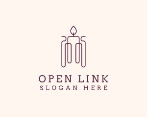 Minimal Candle Wax logo design