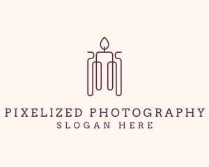 Minimal Candle Wax logo design