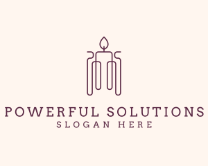 Minimal Candle Wax logo design