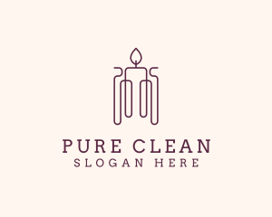 Minimal Candle Wax logo design