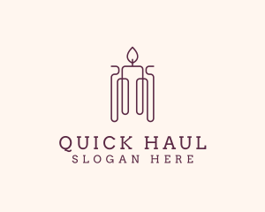 Minimal Candle Wax logo design