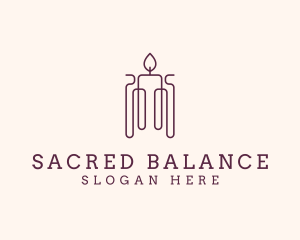 Minimal Candle Wax logo design