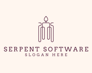 Minimal Candle Wax logo design