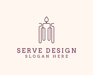 Minimal Candle Wax logo design