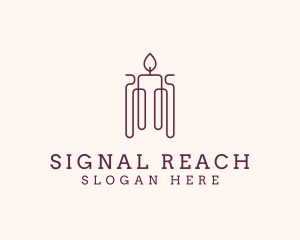 Minimal Candle Wax logo design