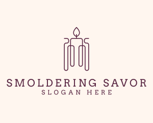 Minimal Candle Wax logo design