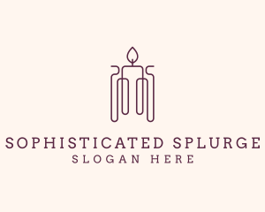 Minimal Candle Wax logo design