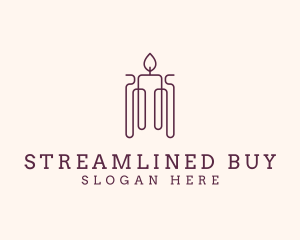 Minimal Candle Wax logo design