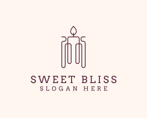 Minimal Candle Wax logo design