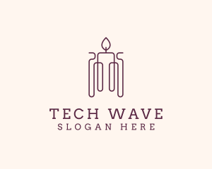 Minimal Candle Wax logo design