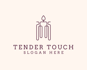 Minimal Candle Wax logo design