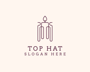 Minimal Candle Wax logo design