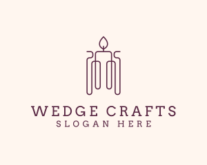 Minimal Candle Wax logo design