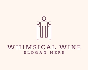 Minimal Candle Wax logo design