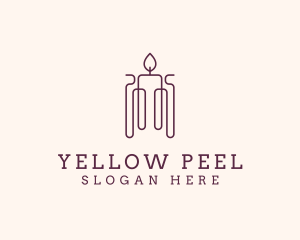 Minimal Candle Wax logo design