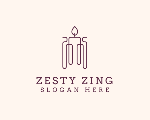 Minimal Candle Wax logo design